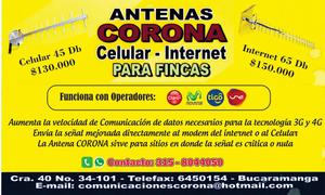 ANTENAS PARA CELULAR E INTERNET EN FINCAS.