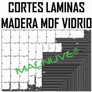 Programa Optimizador Cortes Laminas Madera Mdf Tela