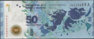 Argentina 50 Pesos Nd Serie A Islas Malvinas