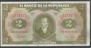 Colombia 2 Pesos 1 Ene  Digitos Bgw091