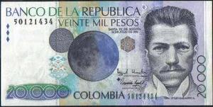 Colombia  Pesos 23 Jul  Bgw702 Reposicion Rombo 50