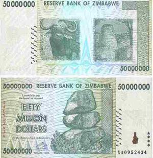 Zimbabwe,  Dollars  P79