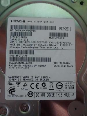 DISCO DURO HITACHI 2 TERAS