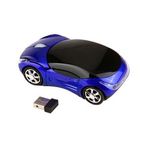 Mouse Inalambrico forma de carro Azul