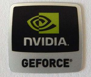 Tarjeta Original Sticker De Nvidia Geforce 18 Mm X