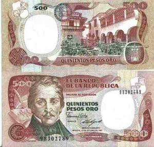 Colombia, 500 Pesos 12 Oct  Bgw400