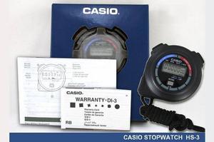 Cronometro Casio Hs-3 Nuevo 2 Tiempos  Segundo Lap