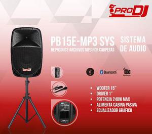 Sistema De Audio Mp3 Prodj - Cabina + Base + Micrófono