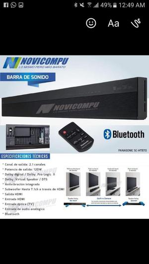 Barra de Sonido Bluetooth 120 W