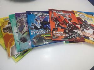 Coleccion 10 Libros Transformers Prime