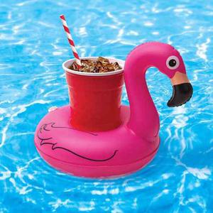 Flotador Inflable Bebidas Flamingo Flamenco 20cm Mayor Detal