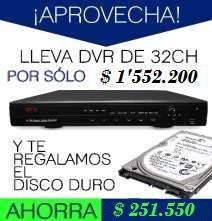 Lleva DVR de 32 CH Disco Duro de 1 TB