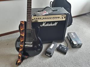 Pack · Amplificador Marshall MG 50DFX, Guitarra Electrica