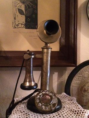 Telefono de Candelabro en Bronce