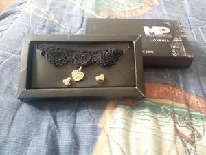 Vendo Collar Choker con Aretes nuevo