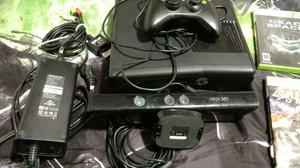 Xbox 360 Slim 4g Con Kinect Y 6 Juegos Originales