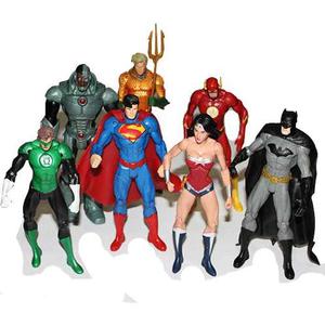 Héroes Liga Justicia X7 Figuras Dc Superman Batman 