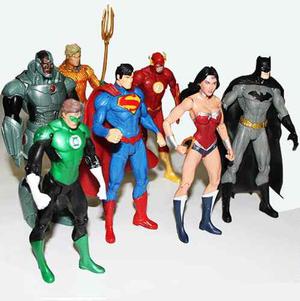 Liga Justicia X7 Figuras Héroes Dc Superman Batman 