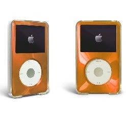 Orange Apple Ipod Classic Estuche Duro Con Revestimiento De