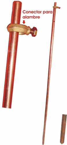 Varilla Copperwell Cobre Puro 1,80 Metros Luxury Electronic