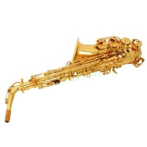 Nuevo Profesional Oro Eb Alto Saxofón Saxofón Con Caso Y