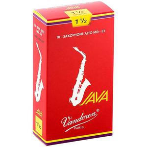 Vandoren Java Cañas De Saxofón Alto Rojo (1.5)