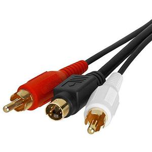 Cmple - Cable De Audio S-video Y 2-rca Combinado,