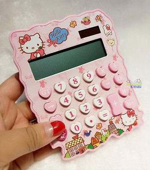 Nuevo Super Lindo Hello Kitty Calculadora Electrónica De