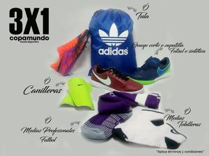 3x1 Guayos Futsal Nike Tiempo X Futbol Adulto + Envío