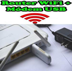 Modem Usb + Router Wifi 3g 4g Tigo Uff Une Virgin Etb