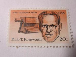 Philo T Farnsworth Inventor Television Estampilla L32