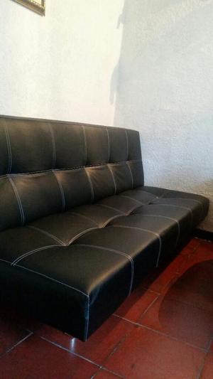 Sofa Cama Negro Como Nuevo