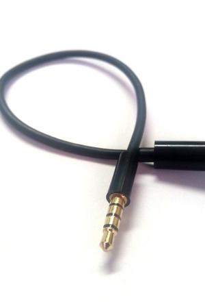 Cable Extensión De Audio Plug 3.5mm Macho Hembra 23cms