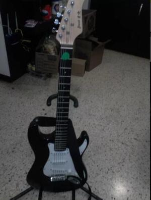Guitarra Eléctrica Casi Nueva Jacob+amplificador Aria+atril