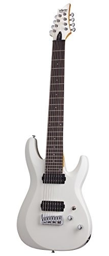 Schecter C-8 Deluxe Satin White Guitarra Eléctrica De Cuerd