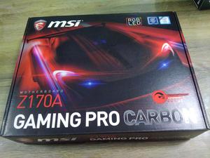 Board msi Z170A Gaming Pro Carbon intel 6a, 7a gen DDR4