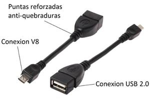 Cable Convertidor Adaptador Usb Otg A Micro Usb Envio Gratis