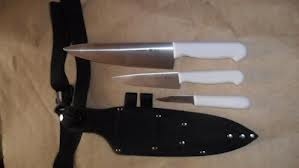 Cuchillos Tramontina Para Chef Set X 3 Mas Cinturon Y Funda