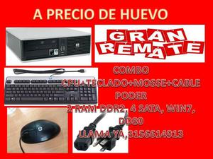 COMBO HPDDR2 TECLADO MOUSE CABLE PODER