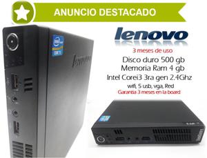 Torre Tiny Lenovo I3 3ra 