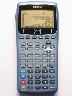 calculadora HP 49G hewlett packard