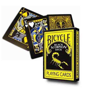 ¡ Cartas Bicycle Black Scorpion Baraja Poker Magia 100% !!