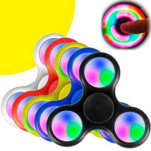 Juguete Fidget Spinner Led Anti Estrés Giratorio Con Luces