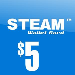 Tarjeta Steam Wallet De $5 Dolares Para Dota2 Y Mas