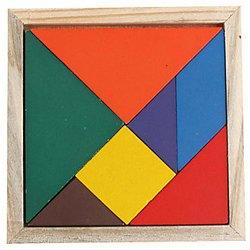 Juego didáctico madera Tangram nuevo.