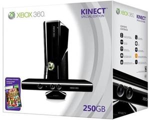 Xbox 360 Slim 250 Gigas + Kinect + 10 Juegos Originales