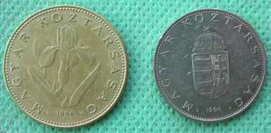 2 Monedas Hungria 2x1 De 10 Y 20 Forint De  Y 