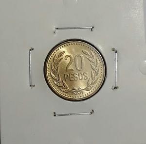 Moneda De 20 Pesos Ultima Fecha  No Circulada!!!