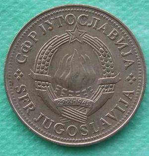 Moneda Yugoeslavia 10 Dinara  Socialist Federal
