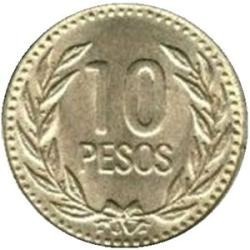 Monedas 10 Pesos Colombia 